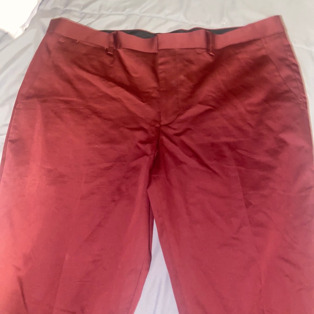 Maroon stretch extra slim dress pants by express